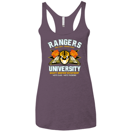T-Shirts Vintage Purple / X-Small Rangers U White Ranger Women's Triblend Racerback Tank