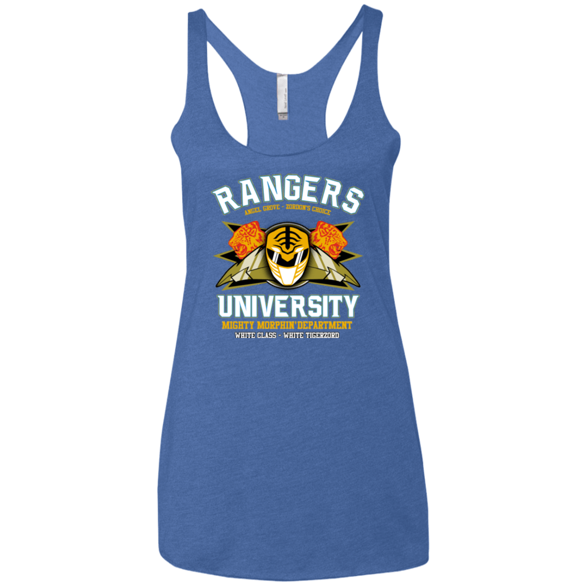 T-Shirts Vintage Royal / X-Small Rangers U White Ranger Women's Triblend Racerback Tank