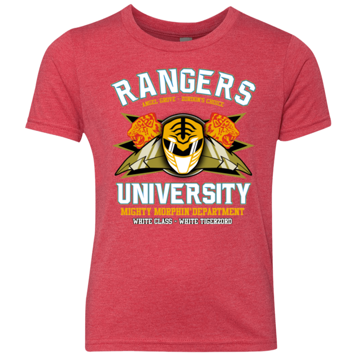 Rangers U White Ranger Youth Triblend T-Shirt