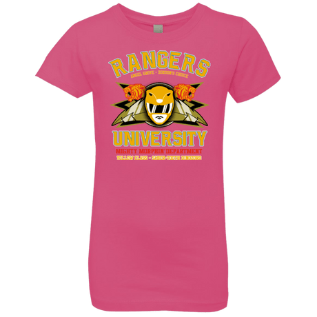 T-Shirts Hot Pink / YXS Rangers U Yellow Ranger Girls Premium T-Shirt