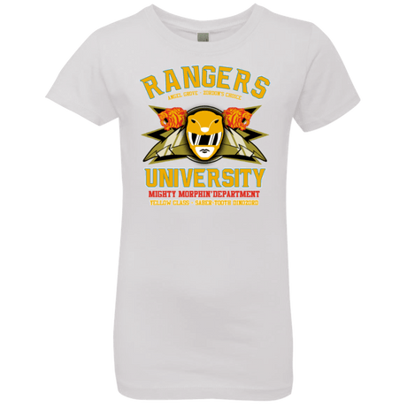 T-Shirts White / YXS Rangers U Yellow Ranger Girls Premium T-Shirt