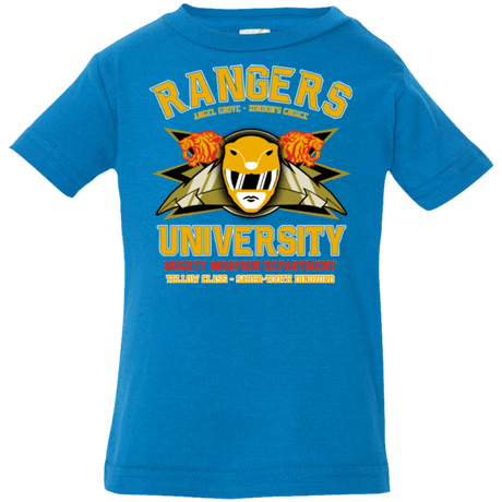 T-Shirts Cobalt / 6 Months Rangers U Yellow Ranger Infant PremiumT-Shirt