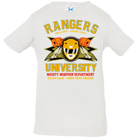 T-Shirts White / 6 Months Rangers U Yellow Ranger Infant PremiumT-Shirt
