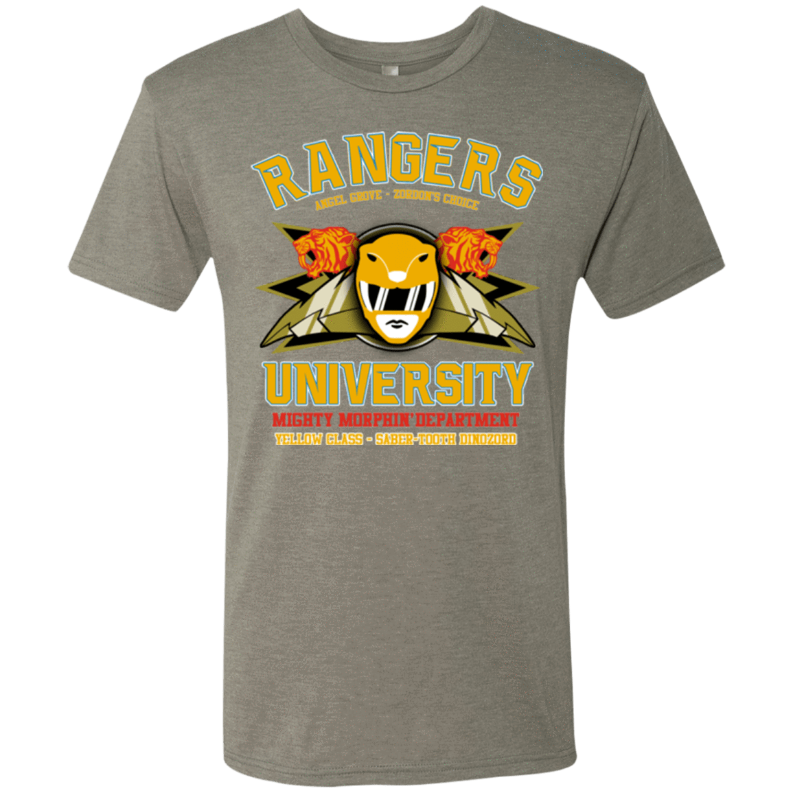 T-Shirts Venetian Grey / Small Rangers U Yellow Ranger Men's Triblend T-Shirt