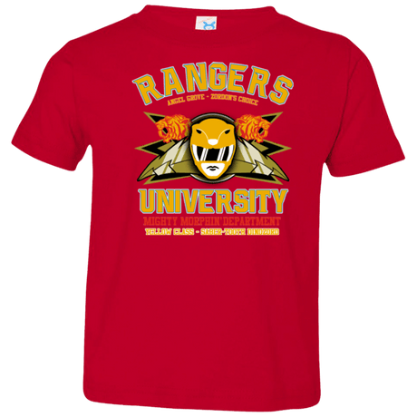 T-Shirts Red / 2T Rangers U Yellow Ranger Toddler Premium T-Shirt