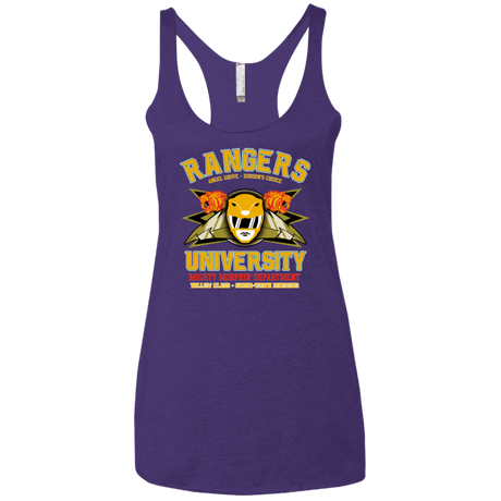 T-Shirts Purple / X-Small Rangers U Yellow Ranger Women's Triblend Racerback Tank