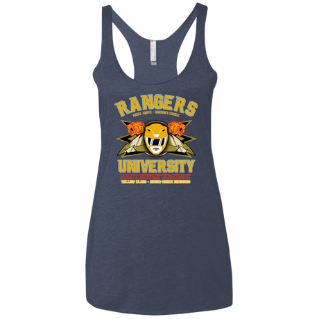 T-Shirts Vintage Navy / X-Small Rangers U Yellow Ranger Women's Triblend Racerback Tank