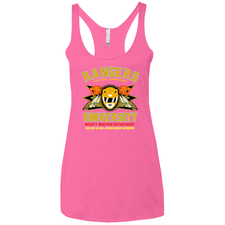 T-Shirts Vintage Pink / X-Small Rangers U Yellow Ranger Women's Triblend Racerback Tank