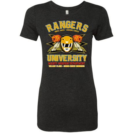 T-Shirts Vintage Black / Small Rangers U Yellow Ranger Women's Triblend T-Shirt