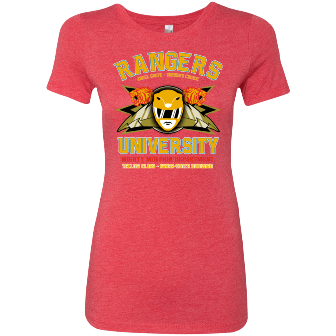 T-Shirts Vintage Red / Small Rangers U Yellow Ranger Women's Triblend T-Shirt