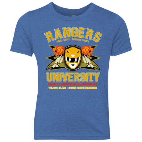 T-Shirts Vintage Royal / YXS Rangers U Yellow Ranger Youth Triblend T-Shirt