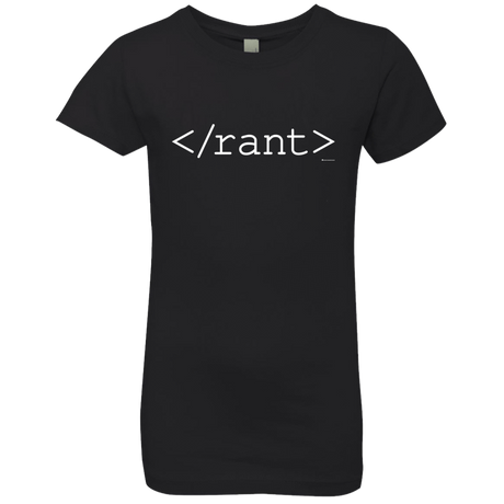 T-Shirts Black / YXS Rant Girls Premium T-Shirt
