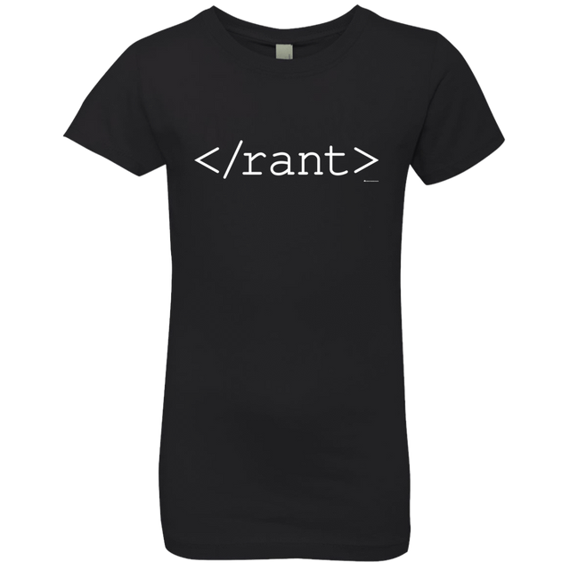 T-Shirts Black / YXS Rant Girls Premium T-Shirt