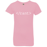 T-Shirts Light Pink / YXS Rant Girls Premium T-Shirt