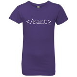 T-Shirts Purple Rush / YXS Rant Girls Premium T-Shirt