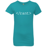 T-Shirts Tahiti Blue / YXS Rant Girls Premium T-Shirt