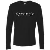 T-Shirts Black / Small Rant Men's Premium Long Sleeve