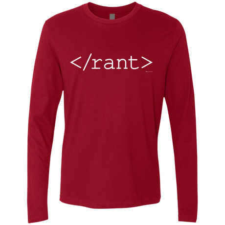 T-Shirts Cardinal / Small Rant Men's Premium Long Sleeve
