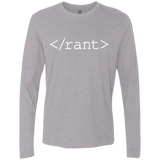 T-Shirts Heather Grey / Small Rant Men's Premium Long Sleeve