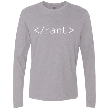 T-Shirts Heather Grey / Small Rant Men's Premium Long Sleeve