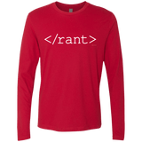 T-Shirts Red / Small Rant Men's Premium Long Sleeve