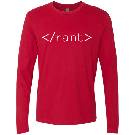 T-Shirts Red / Small Rant Men's Premium Long Sleeve