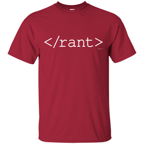 T-Shirts Cardinal / Small Rant T-Shirt