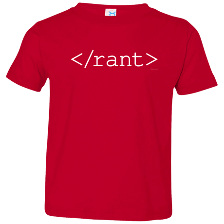 T-Shirts Red / 2T Rant Toddler Premium T-Shirt