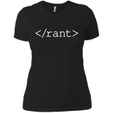T-Shirts Black / X-Small Rant Women's Premium T-Shirt