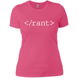T-Shirts Hot Pink / X-Small Rant Women's Premium T-Shirt