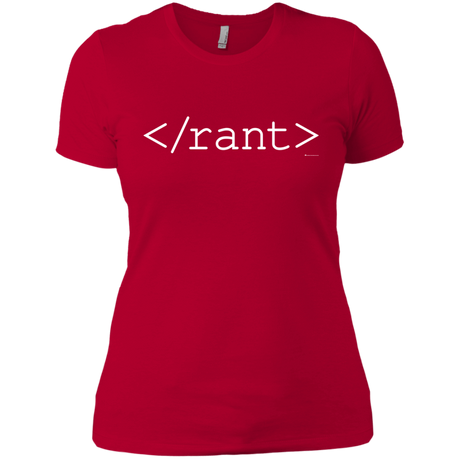 T-Shirts Red / X-Small Rant Women's Premium T-Shirt