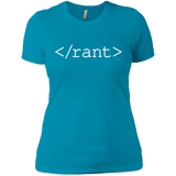 T-Shirts Turquoise / X-Small Rant Women's Premium T-Shirt