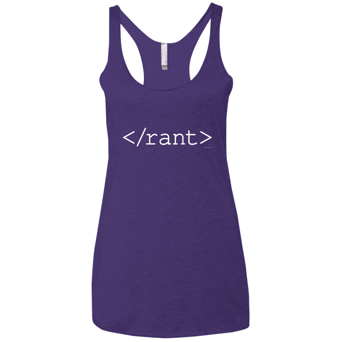 T-Shirts Purple Rush / X-Small Rant Women's Triblend Racerback Tank