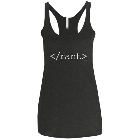 T-Shirts Vintage Black / X-Small Rant Women's Triblend Racerback Tank