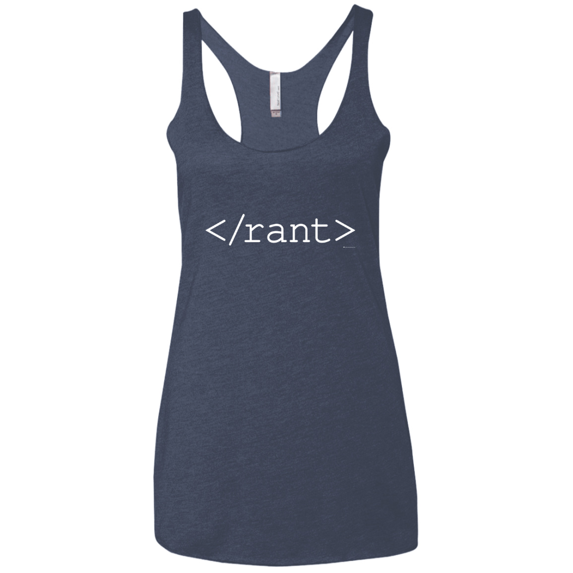T-Shirts Vintage Navy / X-Small Rant Women's Triblend Racerback Tank