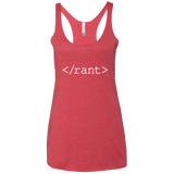 T-Shirts Vintage Red / X-Small Rant Women's Triblend Racerback Tank