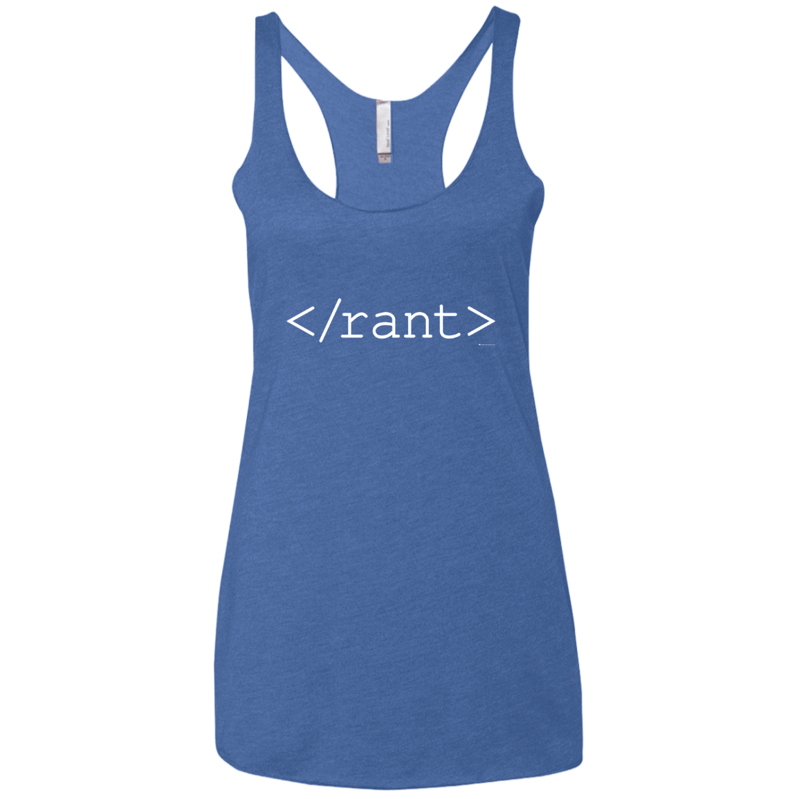 T-Shirts Vintage Royal / X-Small Rant Women's Triblend Racerback Tank