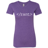 T-Shirts Purple Rush / Small Rant Women's Triblend T-Shirt