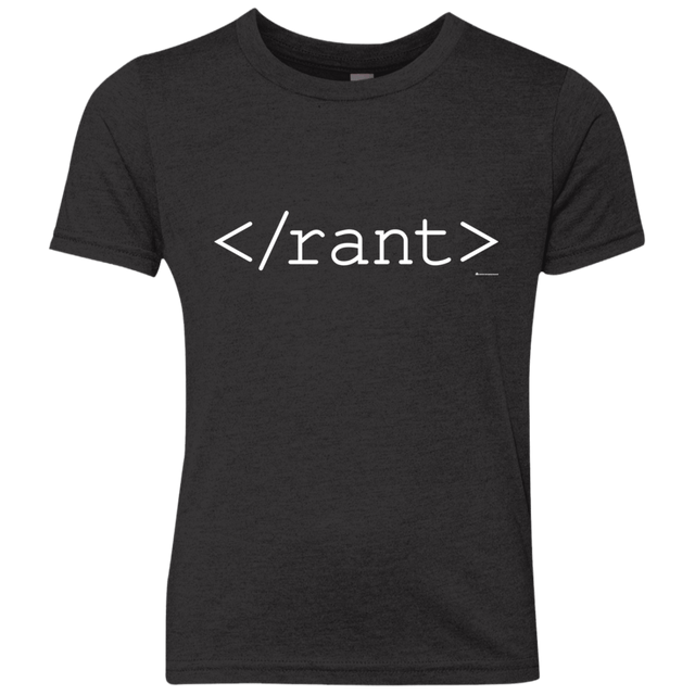 T-Shirts Vintage Black / YXS Rant Youth Triblend T-Shirt