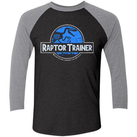 T-Shirts Vintage Black/Premium Heather / X-Small Raptor Trainer Men's Triblend 3/4 Sleeve
