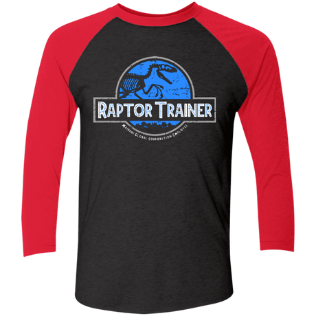 T-Shirts Vintage Black/Vintage Red / X-Small Raptor Trainer Men's Triblend 3/4 Sleeve