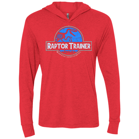T-Shirts Vintage Red / X-Small Raptor Trainer Triblend Long Sleeve Hoodie Tee
