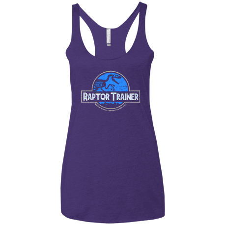 T-Shirts Purple / X-Small Raptor Trainer Women's Triblend Racerback Tank