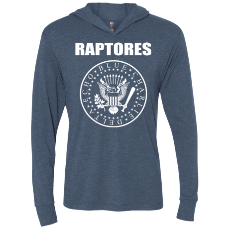 T-Shirts Indigo / X-Small Raptores Triblend Long Sleeve Hoodie Tee