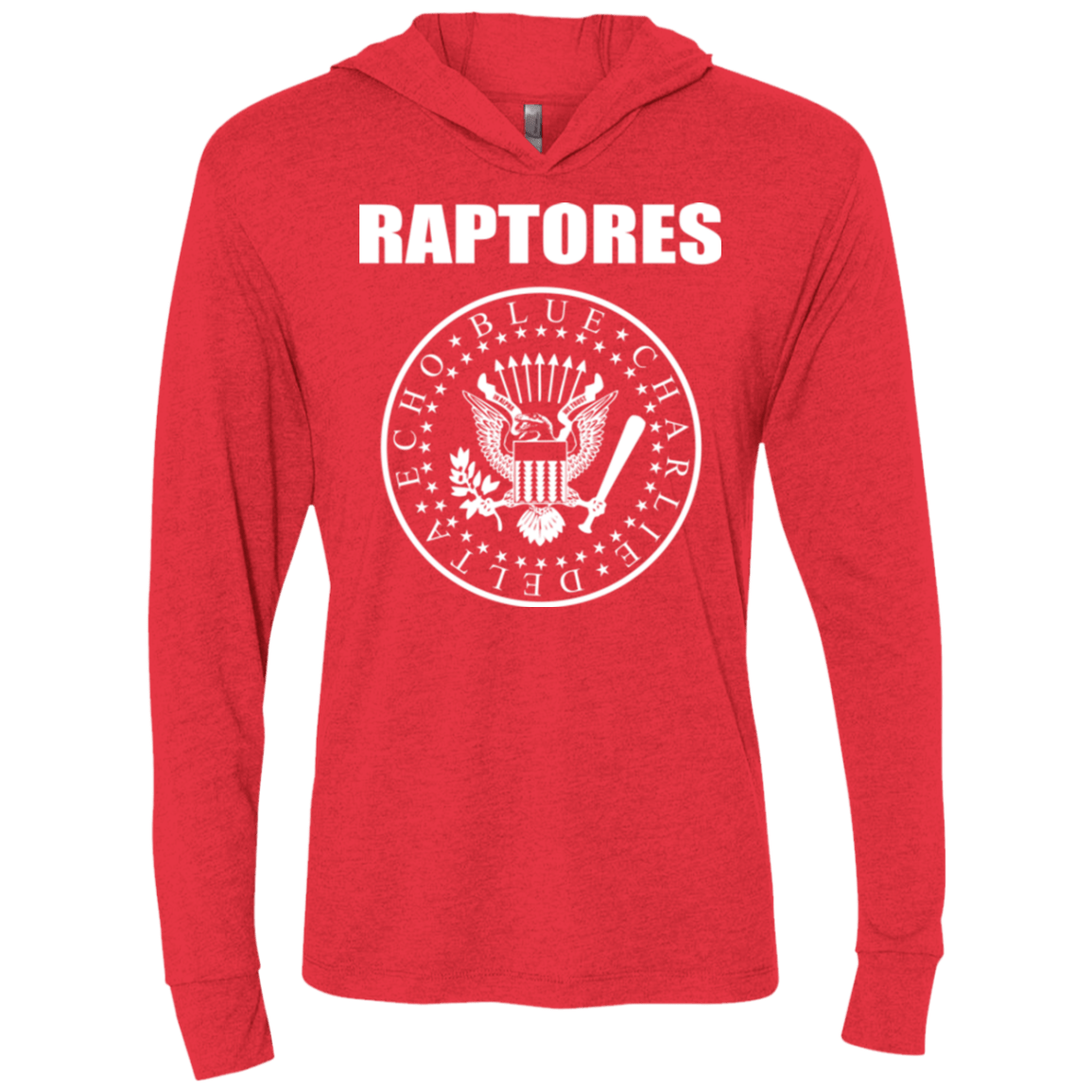 T-Shirts Vintage Red / X-Small Raptores Triblend Long Sleeve Hoodie Tee