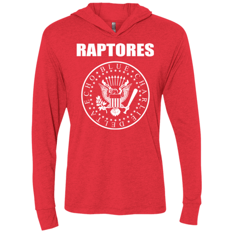 T-Shirts Vintage Red / X-Small Raptores Triblend Long Sleeve Hoodie Tee
