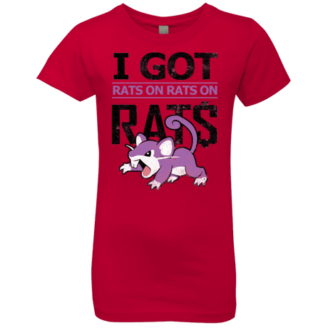 T-Shirts Red / YXS Rats on rats on rats Girls Premium T-Shirt