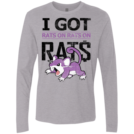 T-Shirts Heather Grey / Small Rats on rats on rats Men's Premium Long Sleeve