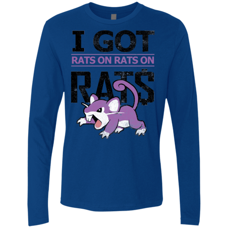 T-Shirts Royal / Small Rats on rats on rats Men's Premium Long Sleeve
