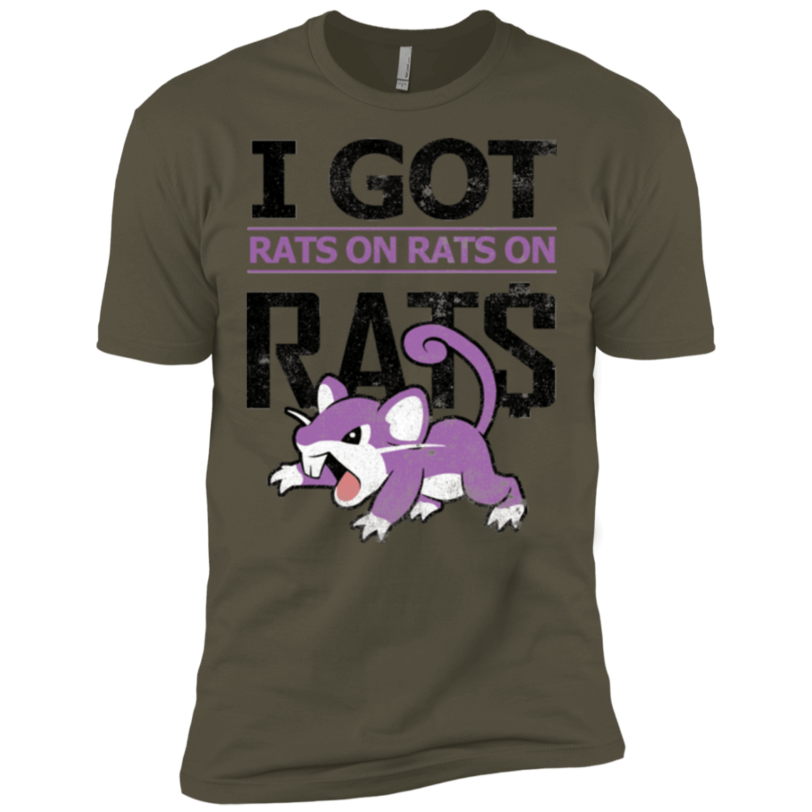 T-Shirts Military Green / X-Small Rats on rats on rats Men's Premium T-Shirt
